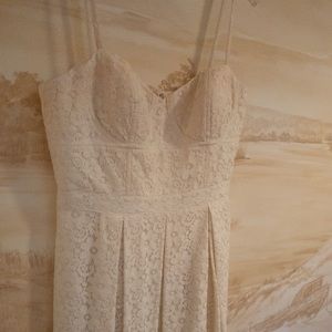 Bloomingdales Aqua lace dress